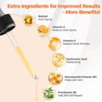 Retinol Serum for Face 2.5%, B5 Herbal Resurfacing Retinol with Vitamin C, Vitamin E, Hyaluronic Acid, Anti-Aging, Wrinkle Smoothing, Dark Spot Corrector, Brighten Dullness 2 Packs - Image 4
