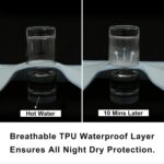 Pleasant Boulevard | Portable Waterproof Baby Changing Pad Liner, Washable Reusable Changing Table Cover Made with Breathable TPU, 27x13in (Blue, 3 Count) - Image 6