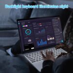 15.6" Laptop Computer Notebook, 4-Core N95 Processor, FHD Display, Backlit Keyboard, Fingerprint, Webcam, Bluetooth, WiFi, Win 11 Pro, 10TB Upgradeable, T152A, 8GB RAM, 512GB SSD, Silver - Image 5