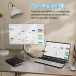 15.6" Laptop Computer Notebook, 4-Core N95 Processor, FHD Display, Backlit Keyboard, Fingerprint, Webcam, Bluetooth, WiFi, Win 11 Pro, 10TB Upgradeable, T152A, 8GB RAM, 512GB SSD, Silver - Image 6