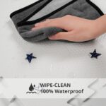 Baby Foam Play Mat, PIGLOG 72x48 Baby Crawling Mat, Floor Mats for Kids for Infants with Interlocking Floor Tiles, Toddler Playmats for Indoor and Outdoor, Easy to Clean Playroom Mats, Star - Image 5