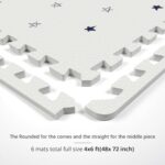 Baby Foam Play Mat, PIGLOG 72x48 Baby Crawling Mat, Floor Mats for Kids for Infants with Interlocking Floor Tiles, Toddler Playmats for Indoor and Outdoor, Easy to Clean Playroom Mats, Star - Image 6