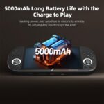 𝗧𝗿𝗶𝗺𝘂𝗶 Smart Pro Game Console 4.96-Inches 720x1280 IPS Screen Built-in 64G TF Card Video Gaming Consoles 5000mAh Lithium Battery Supports Multiple Simulators Casual Game Console-Black - Image 6