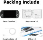 𝗧𝗿𝗶𝗺𝘂𝗶 Smart Pro Game Console 4.96-Inches 720x1280 IPS Screen Built-in 64G TF Card Video Gaming Consoles 5000mAh Lithium Battery Supports Multiple Simulators Casual Game Console-Black - Image 8