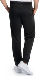 Fruit of The Loom Mens Eversoft Fleece Open Bottom Sweatpants with Pockets, Relaxed Fit, Moisture Wicking, Breathable - Image 3