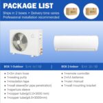 18000BTU Mini Split Ac/Heating System,19 SEER2 230 V AC Unit Cools Rooms up to1250 Sq. Ft, L Panel Indoor Unit Split Air Conditioner,Energy Efficient Inverter AC w/Heat Pump,Low Noise (42 db) - Image 7