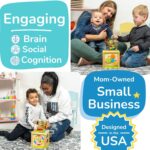 Toyventive Wooden Kids Baby Activity Cube - Girls Gift Set | 1st Birthday Gifts Toys for 1 One, 2 Year Old Girl | Developmental Toddler Educational Learning Girl Toys 12-18 Months | Bead Maze - Image 6