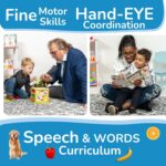 Toyventive Wooden Kids Baby Activity Cube - Girls Gift Set | 1st Birthday Gifts Toys for 1 One, 2 Year Old Girl | Developmental Toddler Educational Learning Girl Toys 12-18 Months | Bead Maze - Image 8