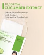 DERMAL Cucumber Collagen Essence Facial Mask Sheet 23g Pack of 10 - Soothing & Moisturizing, Redness & Sunburn Relief, Daily Skin Treatment Solution Sheet Mask - Image 4