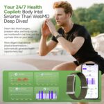 Fitness Tracker,Wearable Health Smart Bracelet Band with Blood Oxygen 170+ Sport Mode 60-Day Battery,Lifetime Membership,Activity Tracking Heart Rate Sleep Monitor for Android iOS,2 Bands - Image 5