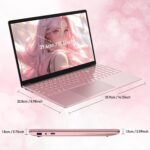 15.6" Laptop Computer Notebook, 4-Core N95 Processor, FHD Display, Backlit Keyboard, Fingerprint, Webcam, Bluetooth, WiFi, Win 11 Pro, 10TB Upgradeable, T152A, 32GB RAM, 1TB SSD, Pink - Image 10