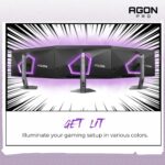 AOC Agon PRO AG276QZD2 27" OLED Tournament Gaming Monitor 2560x1440, 240Hz 0.03ms, G-SYNC, PS5 Xbox Switch Compatible, Glossy, Black - Image 6