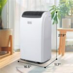 BLACK+DECKER Smart Portable Air Conditioner with Heat, 12,000 BTU (8,000 BTU SACC) Cooling, 9,000 BTU Heating for Rooms up to 550 Sq. Ft., Follow Me Remote, BPACT12HWT, White - Image 9