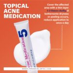 Rugby Acne Medication - Benzoyl Peroxide Gel USP 5% - Vanishing Formula - Greaseless - Helps to Clear Up Acne Pimples - 1.5 Oz. (1 Pack) - Image 3