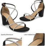 Strappy Heels for Women Wedding: Comfortable Party Heeled for Womens Sandals - Ladies Buckle Shoes Dressy Prom - Image 4