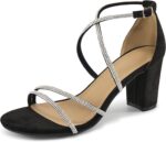 Strappy Heels for Women Wedding: Comfortable Party Heeled for Womens Sandals - Ladies Buckle Shoes Dressy Prom - Image 7