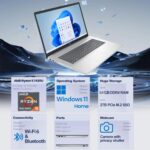 HP 17.3" FHD Business Laptop 2025/2026 Edition, Powerful AMD Ryzen 5 7000 Series CPU (Beats Intel i7-1355U), 16GB RAM, 256GB SSD, USB-C, HDMI, Wi-Fi 6, Windows 11 + Copilot, w/WOWPC USB - Image 3