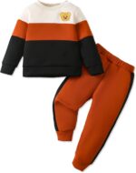 NZRVAWS Toddler Baby Boy Clothes Pullover Sweater Ripped Jean Sweatsuit Little Boy Outfit Fall Winter Clothing Set 6M-7T - Image 2