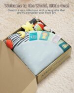 Baby Play Mat Activity Gym,6 Developmental Zones Tummy Time Mat, Foldable Wooden Baby Play Gym with 7 Detachable Sensory Toys for Newborn Brain Development, Essential Baby Shower Set - Image 7