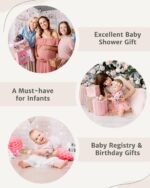 Baby Play Mat Activity Gym,6 Developmental Zones Tummy Time Mat, Foldable Wooden Baby Play Gym with 7 Detachable Sensory Toys for Newborn Brain Development, Essential Baby Shower Set - Image 9