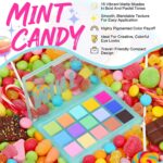 UCANBE Colorful Matte Makeup Eyeshadow Palette, 15 Shades Vibrant MACARON Pastel Eye Shadow Pallet, High Pigmented Blendable Rainbow Make Up Plattet Kit - Mint Candy - Image 3