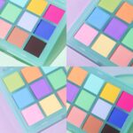 UCANBE Colorful Matte Makeup Eyeshadow Palette, 15 Shades Vibrant MACARON Pastel Eye Shadow Pallet, High Pigmented Blendable Rainbow Make Up Plattet Kit - Mint Candy - Image 9