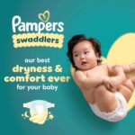 Pampers Swaddlers Disposable Baby Diapers Size 1, 198 Count with Sensitive Water Based Baby Wipes 4X Pop-Top Packs (336 Count) - Image 8