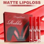6 Pcs Matte Liquid Lipstick Set Red Lip Gloss with Long-Lasting and Waterproof Lipsticks for Women Lip Makeup Gift (Red Rabbit, 6 Pcs) - Image 3