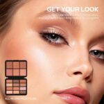 KYDA 18 Colors All In One Makeup Palette, Include Highlighter Bronzer Blush and Eyeshadow, Face Cosmetics Gifts for Women, Contour Palettes Beauty for Festivals, Travel Mini Makeup, Set A - Image 3