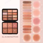 KYDA 18 Colors All In One Makeup Palette, Include Highlighter Bronzer Blush and Eyeshadow, Face Cosmetics Gifts for Women, Contour Palettes Beauty for Festivals, Travel Mini Makeup, Set A - Image 4