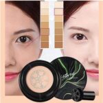 2PCS Mushroom Head Air Cushion CC Cream, Natural Moisturizing Highlighting Matte Oil Control Concealer Facial Blemish Concealer Foundation BB Cream for Women Girls (2PCS Natural) - Image 4