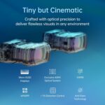 GOOVIS Art XR Head Mounted Display – 110'' FHD Micro-OLED Video Display, Lightweight & Compact, Open-View for Multitasking, Works with PC/iPhone16/Android/Gaming Consoles/Handhelds (Black) - Image 4