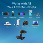 GOOVIS Art XR Head Mounted Display – 110'' FHD Micro-OLED Video Display, Lightweight & Compact, Open-View for Multitasking, Works with PC/iPhone16/Android/Gaming Consoles/Handhelds (Black) - Image 7