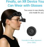 GOOVIS Art XR Head Mounted Display – 110'' FHD Micro-OLED Video Display, Lightweight & Compact, Open-View for Multitasking, Works with PC/iPhone16/Android/Gaming Consoles/Handhelds (Black) - Image 8