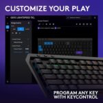 Logitech G515 Wireless Gaming Keyboard TKL, LIGHTSYNC RGB, Thin Tenkeyless Design, Double-Shot PBT Keycaps, Tactile Brown Mechanical Switches - Black - Image 9