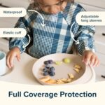 Tiny Twinkle Long Sleeve Bib for Babies & Toddlers | 2-Pack Waterproof Smock Bib for Eating | Machine Washable & Mess-Proof Feeding Essentials | Newborn Shower Gift (Sage Charcoal,6–24M) - Image 9