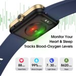 Smart Watch, Fitness Tracker with Heart Rate Monitor, Sleep Tracking, Step Counter Smartwatch Waterproof with Pedometer for Women Men Watches Compatible with Android iOS Phones - Image 3