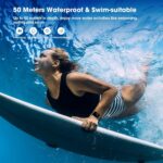 Smart Watch, Fitness Tracker with Heart Rate Monitor, Sleep Tracking, Step Counter Smartwatch Waterproof with Pedometer for Women Men Watches Compatible with Android iOS Phones - Image 5