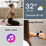 Smart Watch, Fitness Tracker with Heart Rate Monitor, Sleep Tracking, Step Counter Smartwatch Waterproof with Pedometer for Women Men Watches Compatible with Android iOS Phones - Image 7