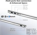 HP 17.3” FHD Business Laptop – AMD Ryzen 5 7430U (4.3GHz Max), 16GB RAM, 512GB SSD, Windows 11 Pro, Long 9.5-Hr Battery, Wi-Fi 6, Type-C, Numeric Pad, Copilot AI, w/AI Voice Recorder - Image 6