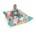 Bright Starts 5-in-1 Your Way Ball Play - Jumbo Play Mat Converts to Ball Pit Baby Gym, Newborn to Toddler - Totally Tropical (Green) - Image 7