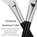 Silicone Face Mask Brush Applicator Set - Black, 4 Pcs with 2 Styles for Facial Mud, Clay Mask, DIY, Modeling Mask, Body Lotion, and BB CC Cream - Image 5