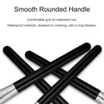 Silicone Face Mask Brush Applicator Set - Black, 4 Pcs with 2 Styles for Facial Mud, Clay Mask, DIY, Modeling Mask, Body Lotion, and BB CC Cream - Image 7