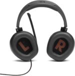 JBL Quantum 200 - Wired over-ear gaming headset with Voice focus directional flip-up mic and memory foam ear cushions (Black) - Image 4