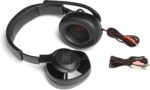 JBL Quantum 200 - Wired over-ear gaming headset with Voice focus directional flip-up mic and memory foam ear cushions (Black) - Image 5