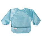 Tiny Twinkle Long Sleeve Bib for Babies & Toddlers | 2-Pack Waterproof Smock Bib for Eating | Machine Washable & Mess-Proof Feeding Essentials | Newborn Shower Gift (Slate Olive,6–24M) - Image 3
