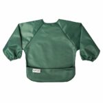 Tiny Twinkle Long Sleeve Bib for Babies & Toddlers | 2-Pack Waterproof Smock Bib for Eating | Machine Washable & Mess-Proof Feeding Essentials | Newborn Shower Gift (Slate Olive,6–24M) - Image 5