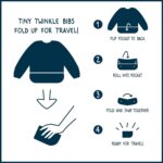 Tiny Twinkle Long Sleeve Bib for Babies & Toddlers | 2-Pack Waterproof Smock Bib for Eating | Machine Washable & Mess-Proof Feeding Essentials | Newborn Shower Gift (Slate Olive,6–24M) - Image 9