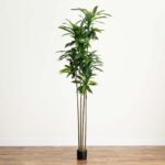 Nearly Natural 8ft. Artificial Dracaena Tree with Real Touch Leaves - Image 6