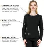 HEROBIKER Thermal Underwear Women Ultra-Soft Set Base Layer Top & Bottom Long Johns with Fleece Lined Winter Warm - Image 5